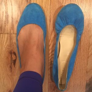 J Crew CeCe Made in Italy ballet flats, suede